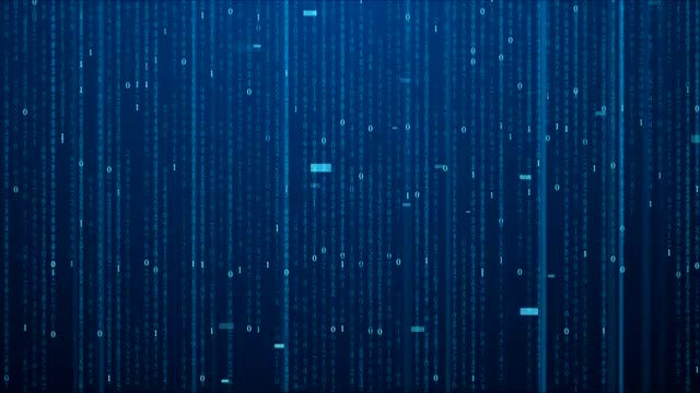 Digital Matrix Code Background: Stock Motion Graphics