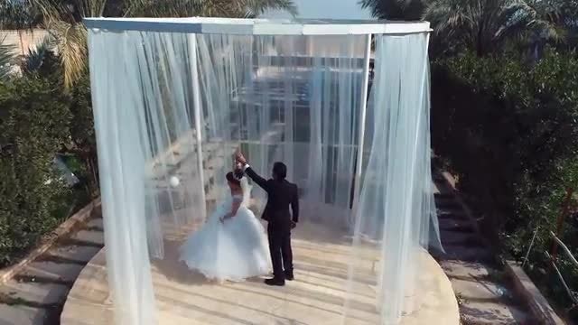 Bride And Groom Dancing Salsa: Stock Video