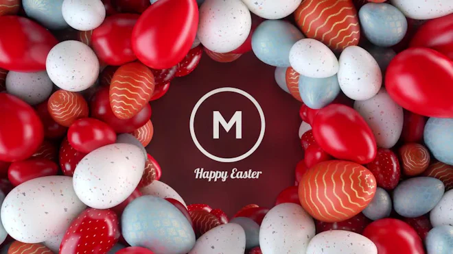 Happy Easter Eggs & Spring Logo Opener