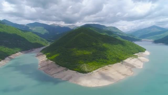 Aerial View Of A Beautiful Island: Stock Video