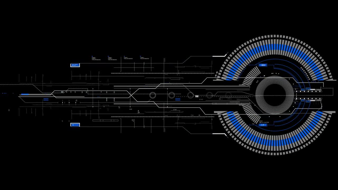 Hi Tech Circle Hud Display Stock Motion Graphics Motion Array