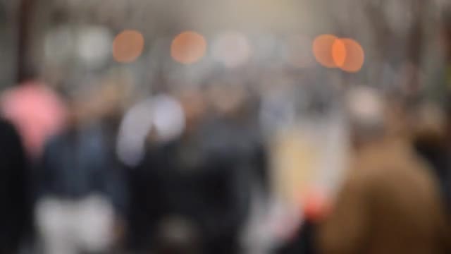 Dramatic Blur Crowd: Stock Video