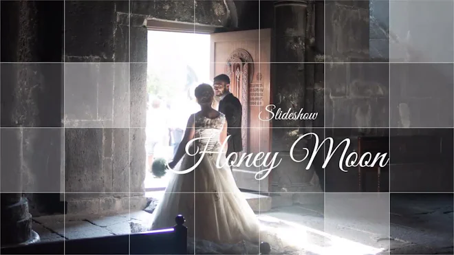 Honey Moon Wedding Grid Slideshow 4K