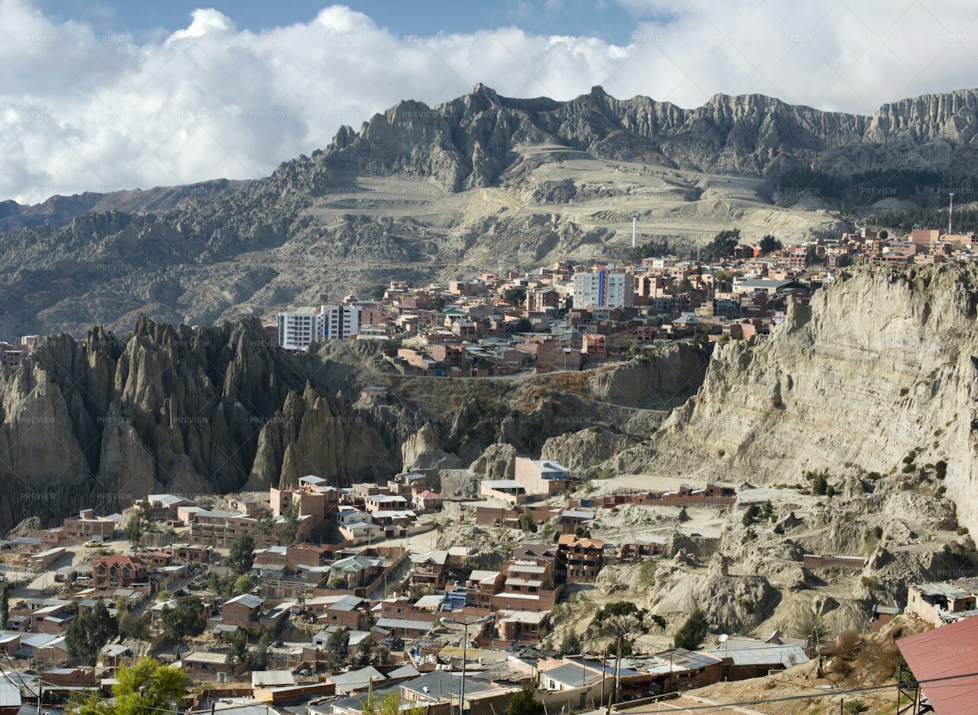 El Alto In La Paz: Stock Photos