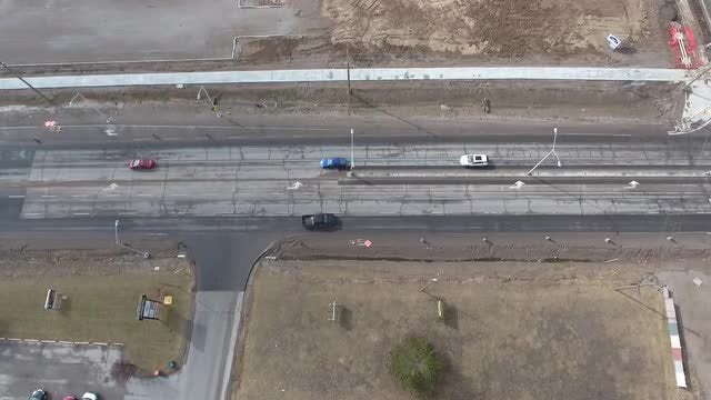 Aerial Shot Of Rundown Road: Stock Video