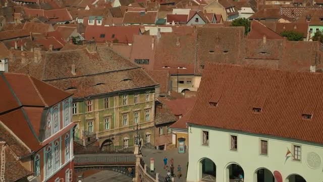 The Houses Of Sibiu, Transylvania: Stock Video