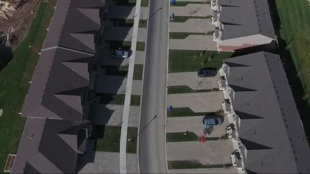 New Road With New Houses: Stock Video