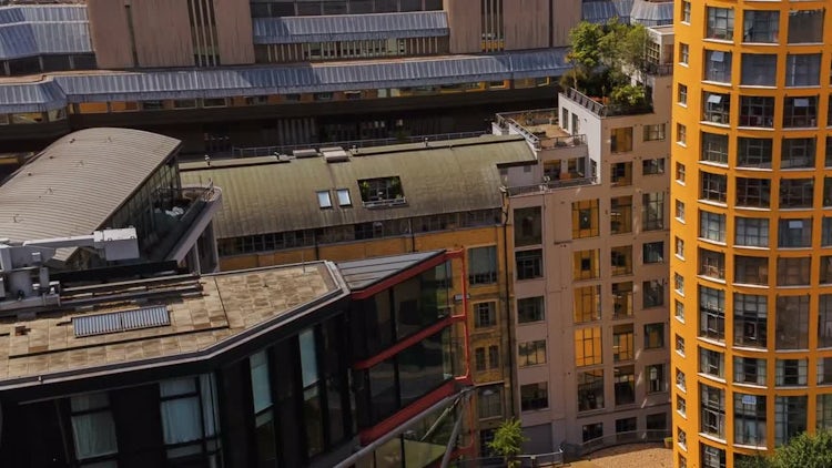 Modern Skyscrapers In London: Stock Video