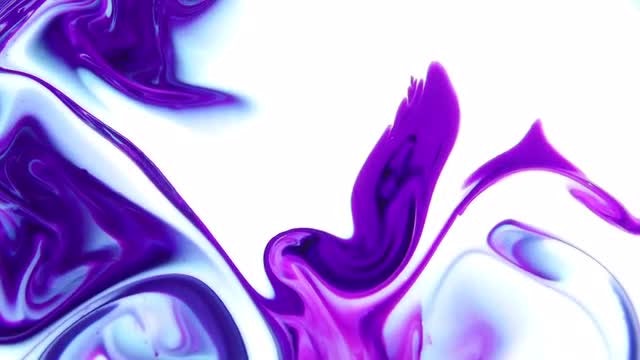 Violet And White Paints Swirling: Stock Video