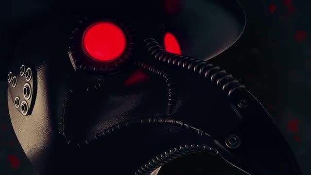 Plague Doctor Mask VJ Loop: Stock Motion Graphics