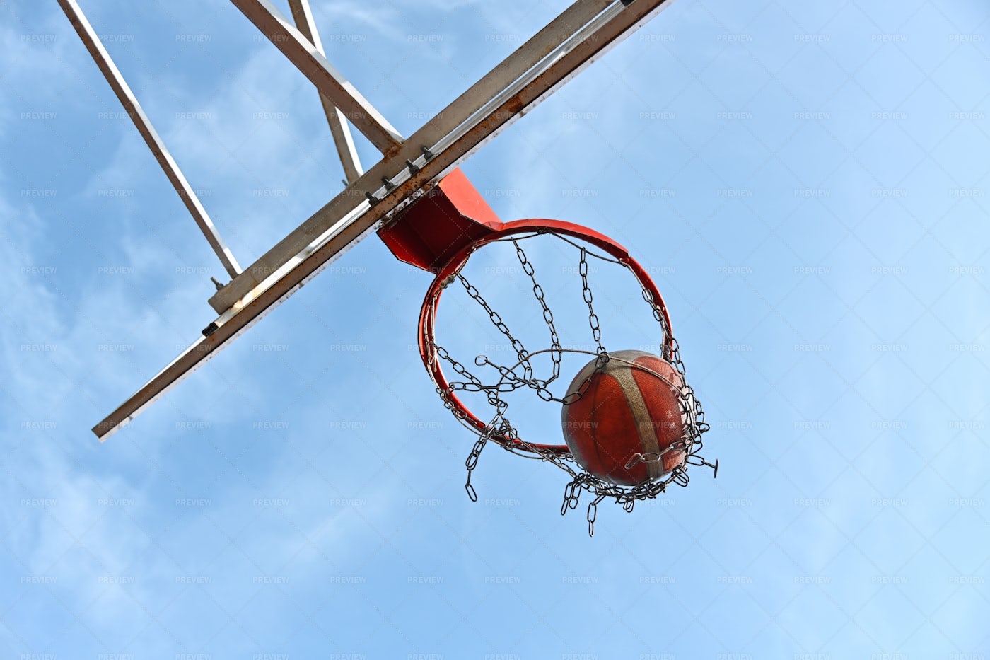 Shooting Basketball Ball Into Basket - Stock Photos | Motion Array