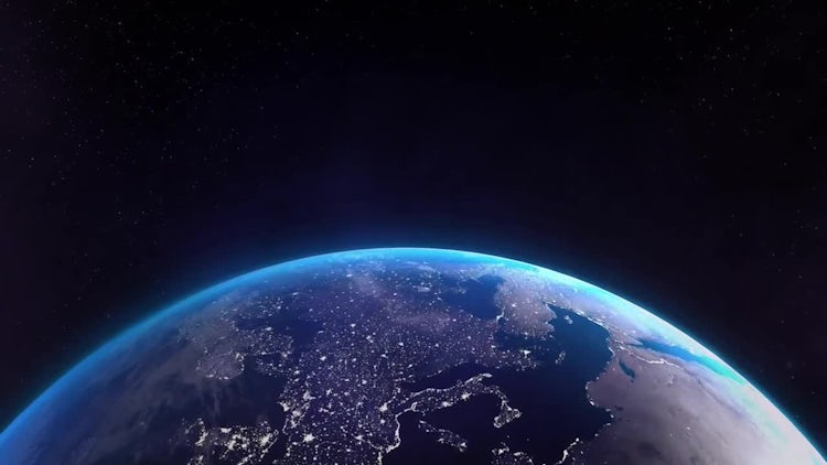 Earth Bottom Lights 01: Motion Graphics