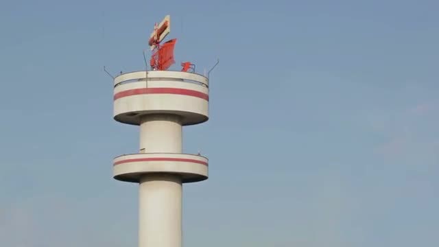 Airport Tower In Hamburg: Stock Video