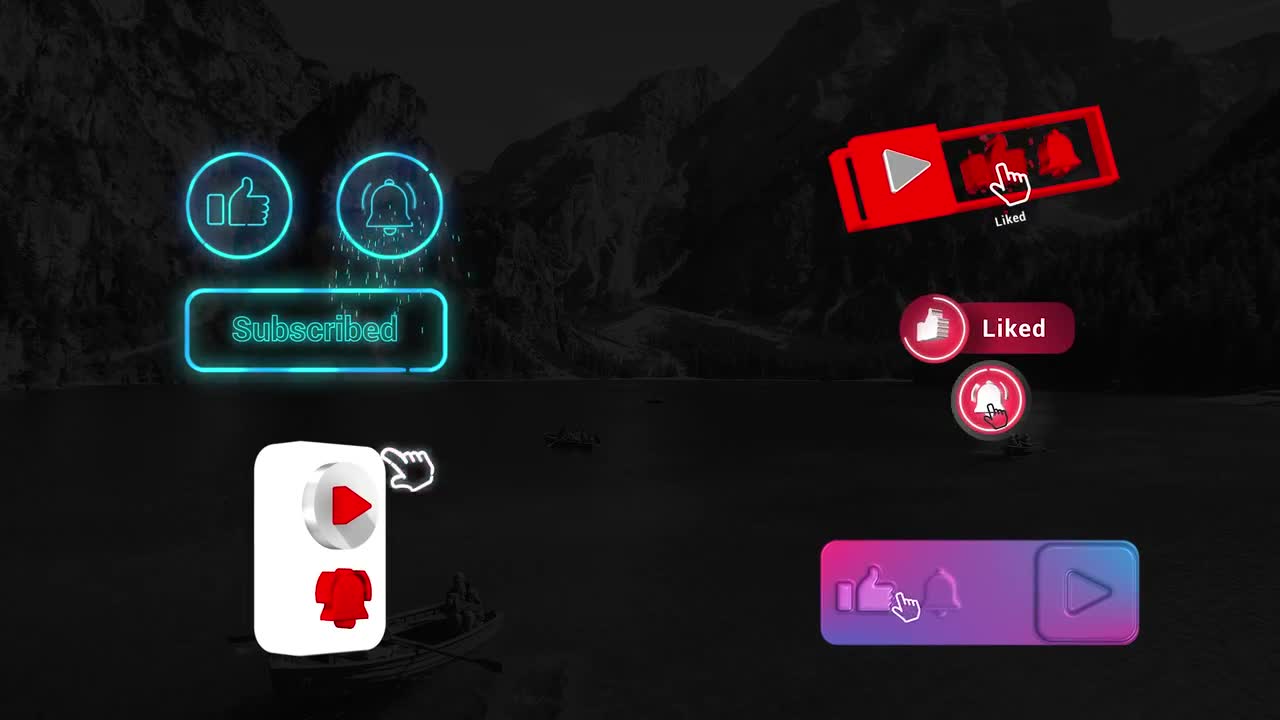 YouTube Notification Overlays - Stock Motion Graphics | Motion Array