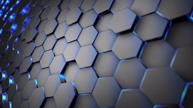 Black Hexagon Background Loop - Stock Motion Graphics | Motion Array