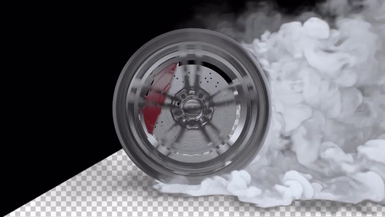 Spinning Tire With Smoke Stock Motion Graphics Motion Array