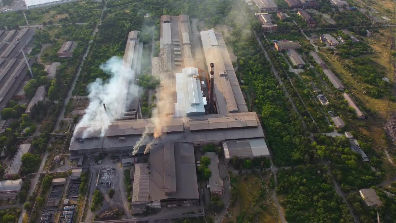 Pollution From The Factory Stock Video Motion Array