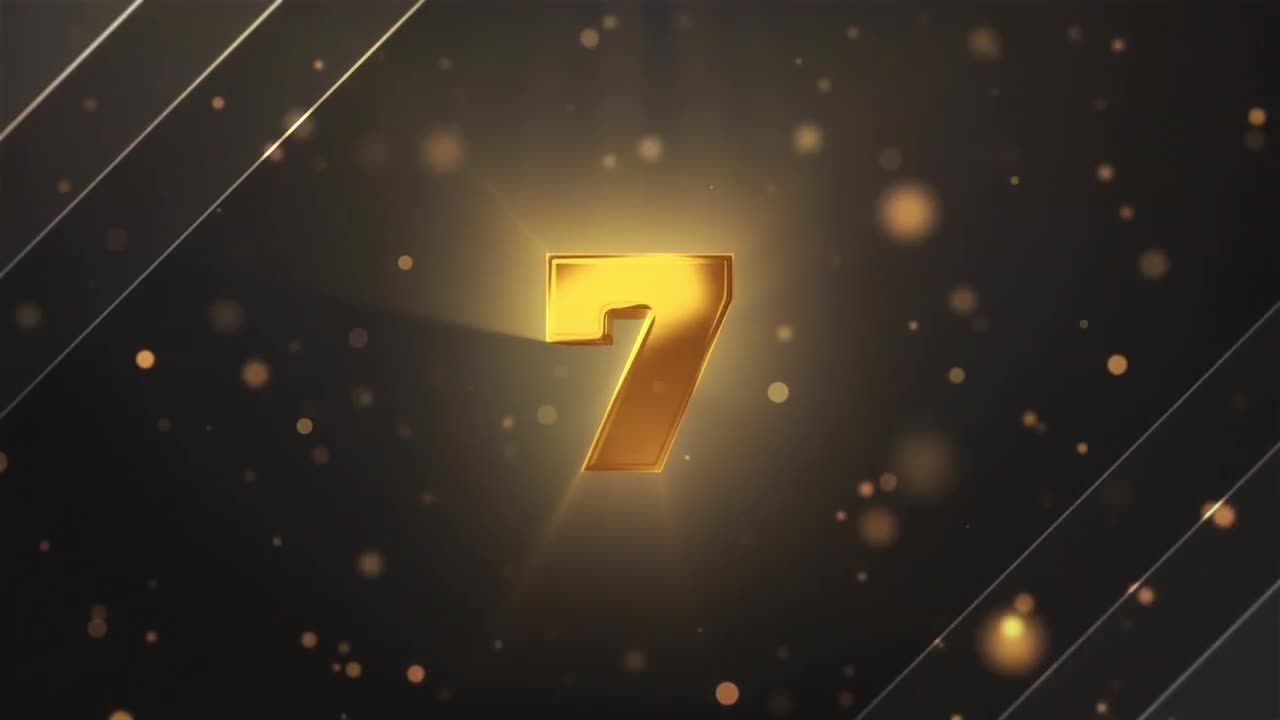 Golden Top 10 Countdown - Stock Motion Graphics | Motion Array