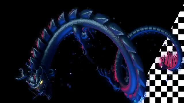 Flying Chinese Dragon VJ Loop V1: Stock Motion Graphics