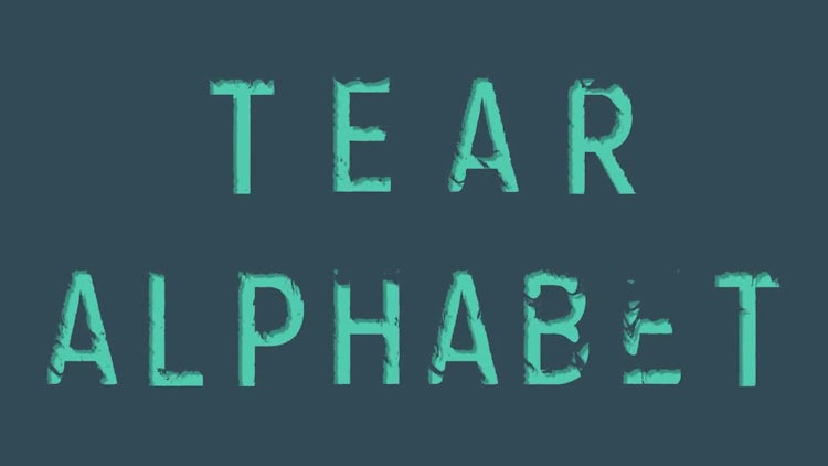 Tear Alphabet - After Effects Templates | Motion Array