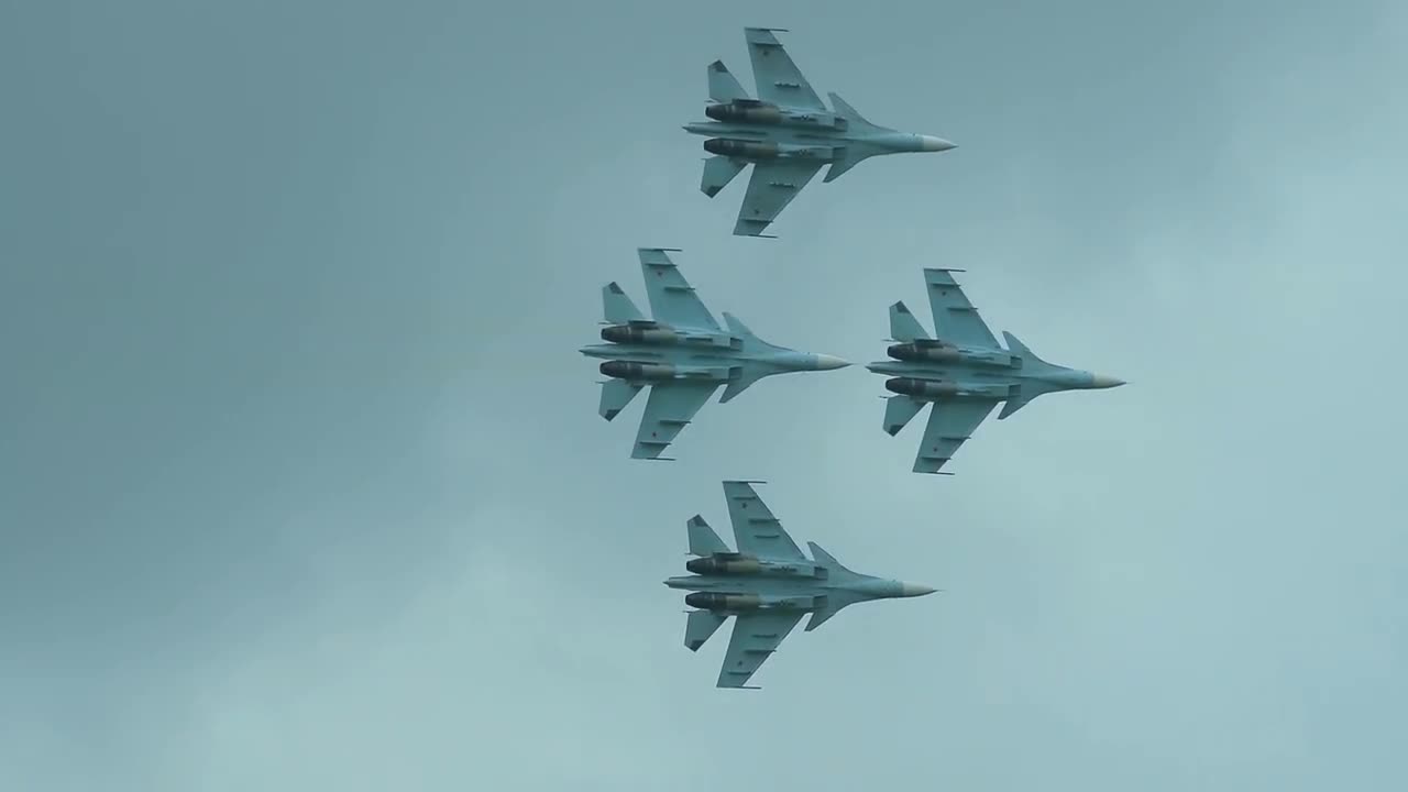 Four Fighter Jets In Formation Stock Video Motion Array