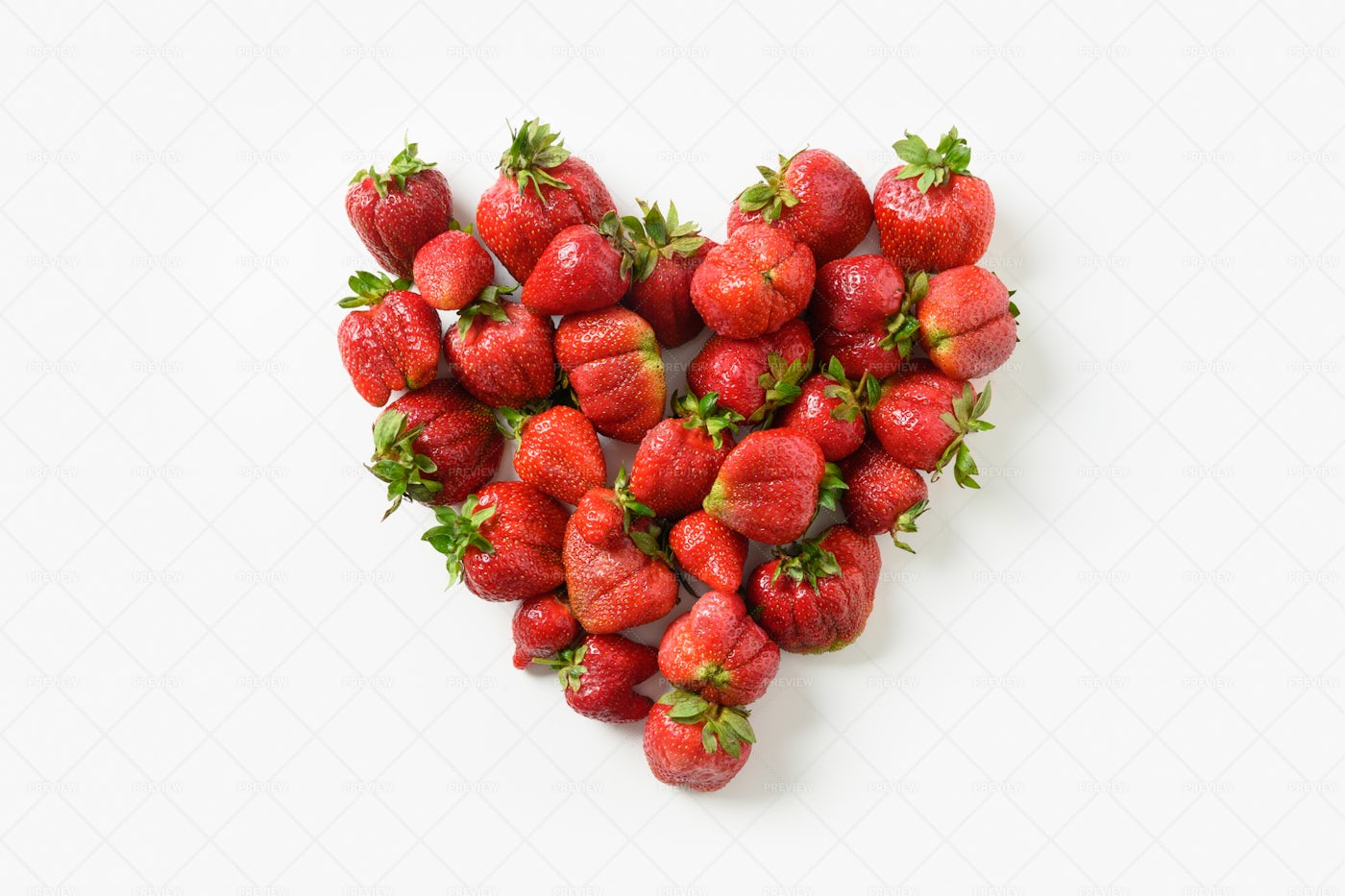 Ugly Organic Strawberry: Stock Photos