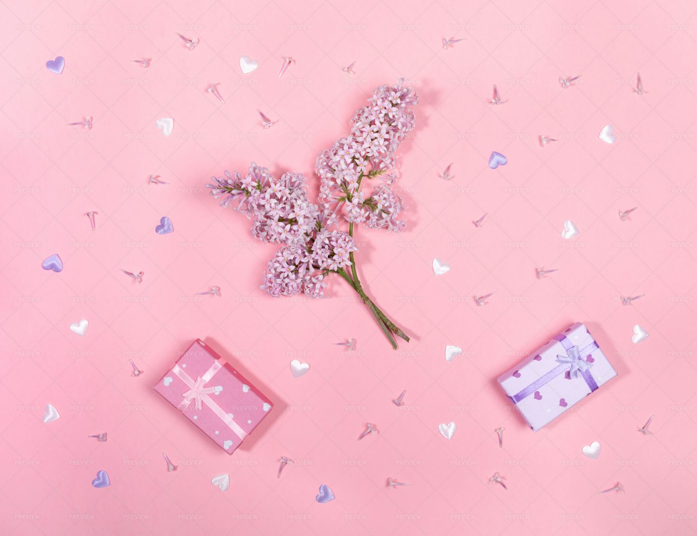 Festive Pink Background: Stock Photos