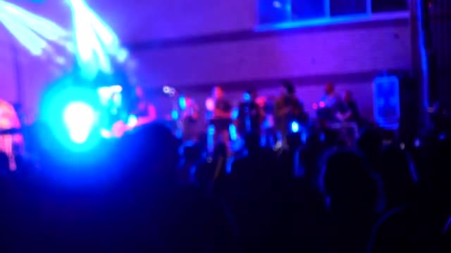 Huge Crowd At Music Concert: Stock Video