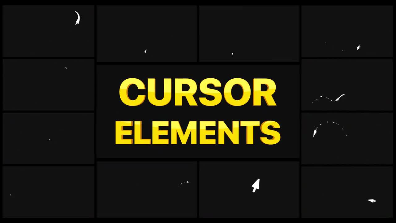 Cursors Elements - Motion Graphics Templates | Motion Array
