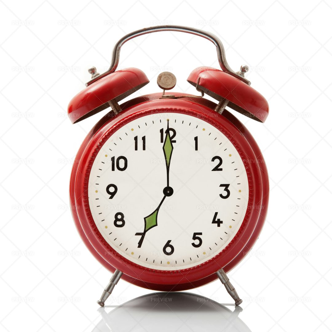 Alarm Clock At Seven Hour: Stock Photos