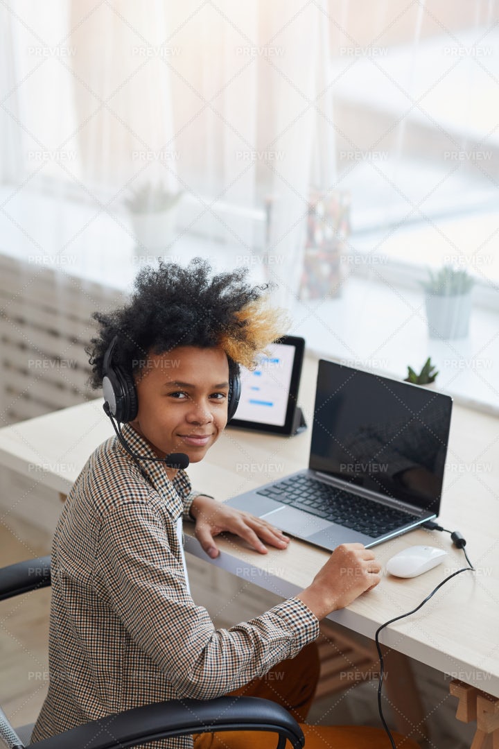 Teenager Playing Video Games: Stock Photos