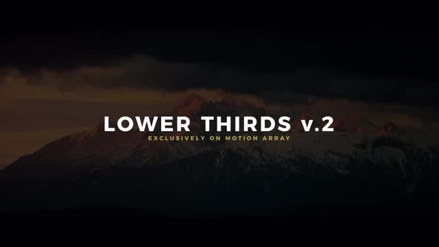 Lower Thirds V.2: Premiere Pro Templates