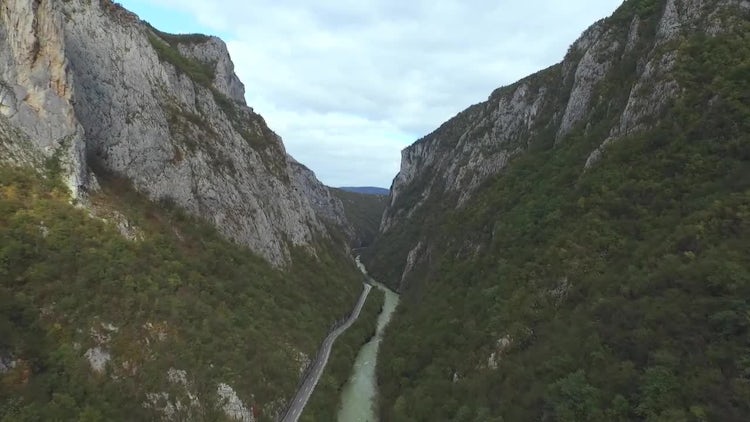 Aerial Shot Of Vrbas River: Stock Video