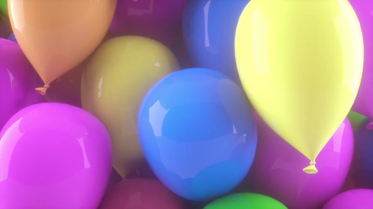 Colorful Balloons Loop Stock Motion Graphics Motion Array