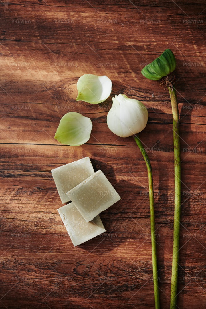 Lotus Handmade Soap: Stock Photos