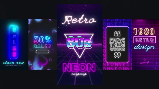 80s Retro Instagram Post Templates