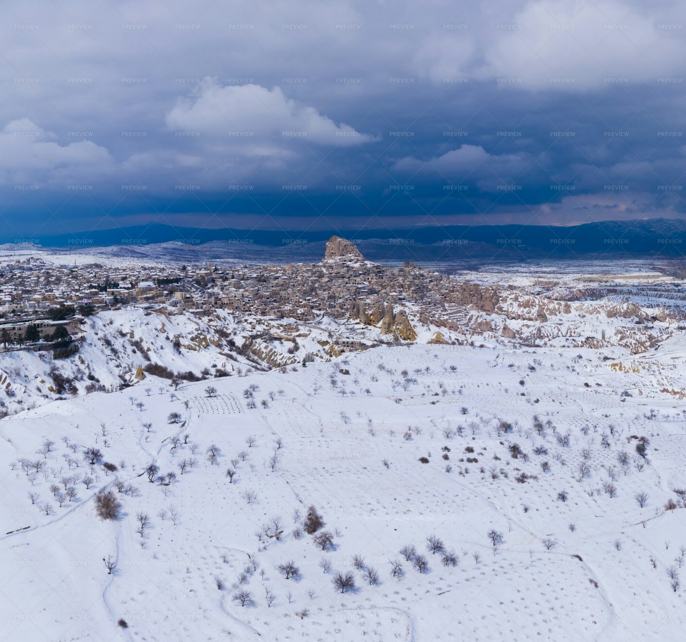 Cappadocia And Uchisar Cast: Stock Photos