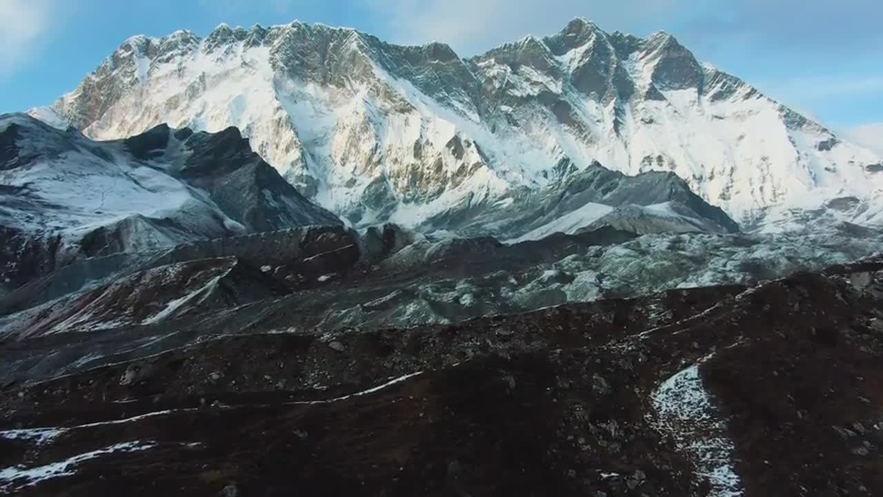 Nuptse And Lhotse Mountains - Stock Video | Motion Array