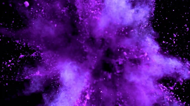 Color Powder Hit Color Powder Explosion Colorful Paint Splashes, Explosion Of Colored