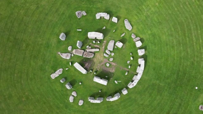 Top-down Aerial View Of Stonehenge - Stock Video | Motion Array