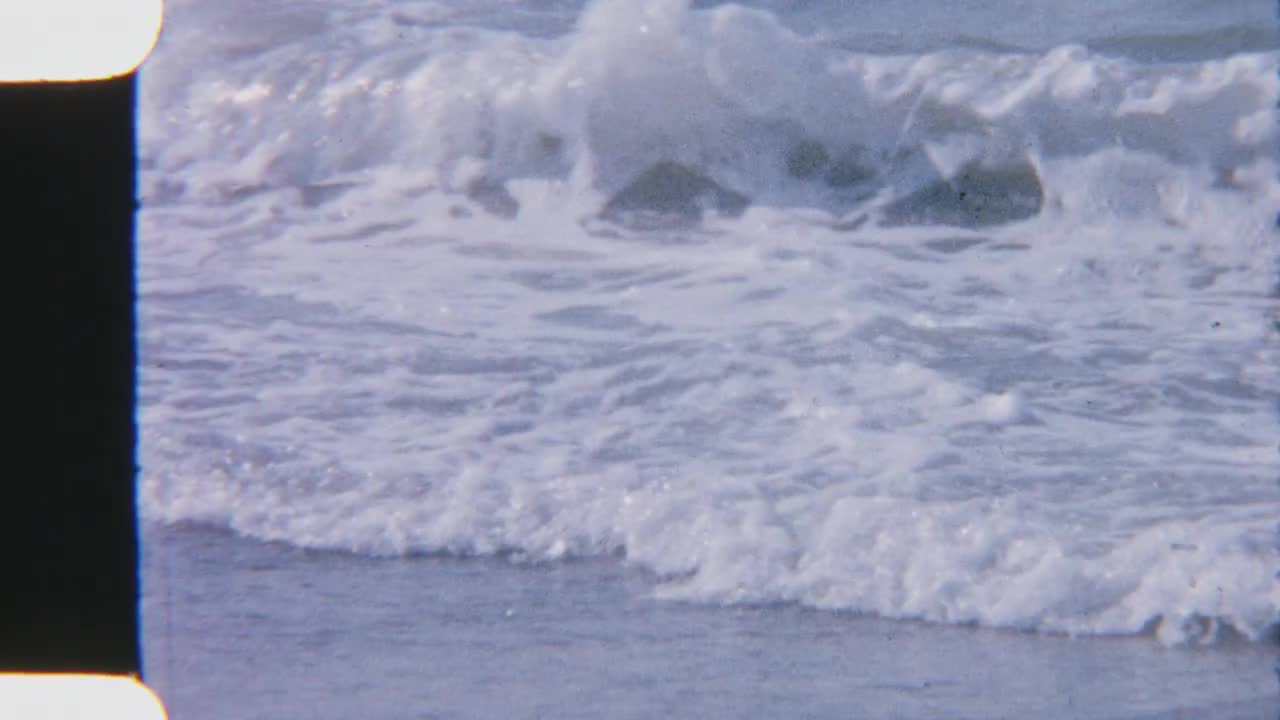 Ocean Waves Hitting Shore Super 8mm Vintage Film by Magiclantern