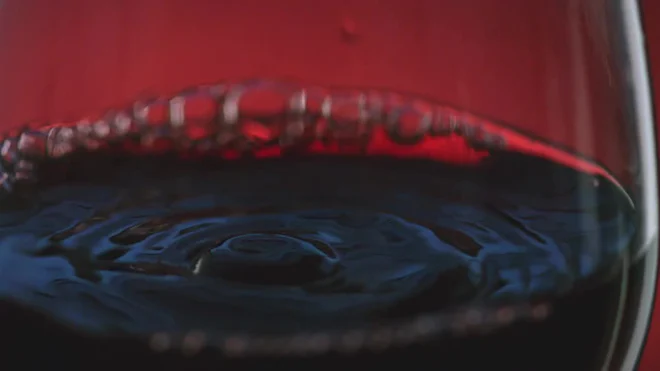 Falling Red Wine
